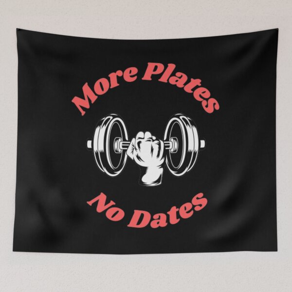 Item preview, More Plates No Dates Gym Fitness Bodybuilding  designed and sold by TeePassion.