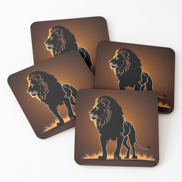 Item preview, Majestic silhouette illustration of a lion designed and sold by RK - Shop.