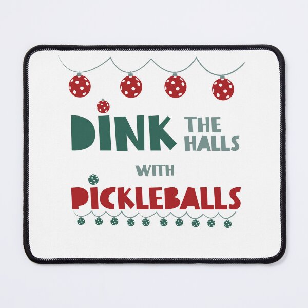 Item preview, Christmas Pickleball Pun Dink the Halls with Pickleballs designed and sold by whyitsme.