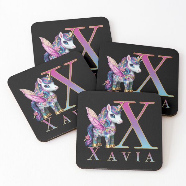 Item preview, Xavia name with a cute unicorn designed and sold by Lubellebubble20.