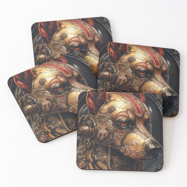 Item preview, Biomechanical Steampunk Dog 2 designed and sold by Earth Celebration Designs.