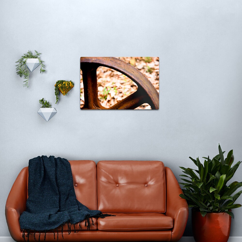 Old wheel Metal Print