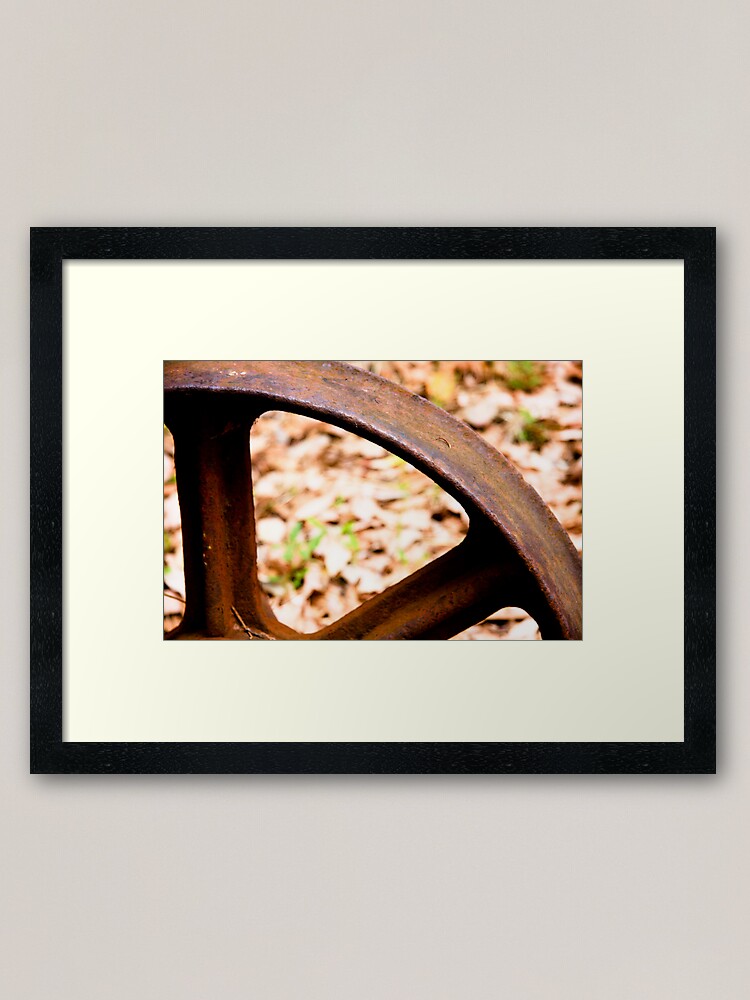 Alternate view of Old wheel Framed Art Print