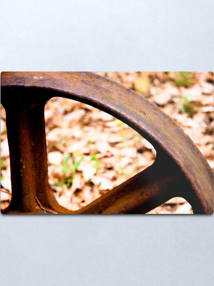 Alternate view of Old wheel Metal Print