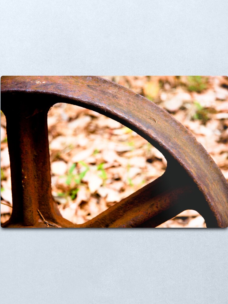 Alternate view of Old wheel Metal Print