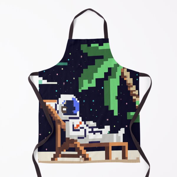 Item preview, Vacation Goals: Pixel Astronauts Chill in Paradise Beyond Earth designed and sold by QuotesUnleashed.
