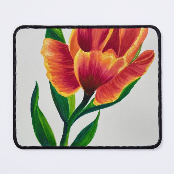 Item preview, Variegated Orange Tulip designed and sold by Elaine Rittler.