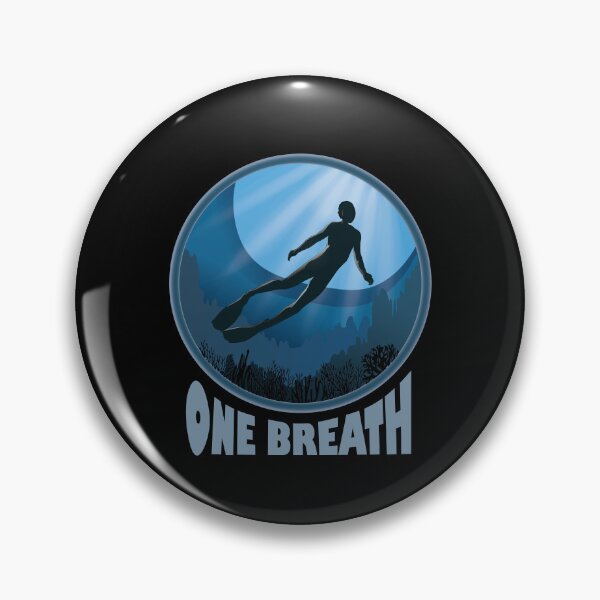 Item preview, One Breath Apnoe Freedive - The Ocean Is Calling designed and sold by TheInkElephant.