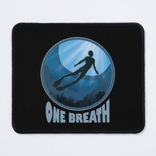 Item preview, One Breath Apnoe Freedive - The Ocean Is Calling designed and sold by TheInkElephant.