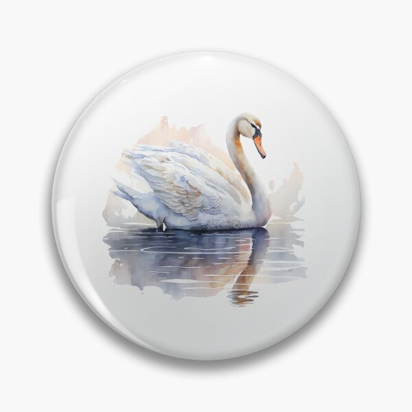 Item preview, Stunning Swan Watercolour Portrait designed and sold by Adios65.