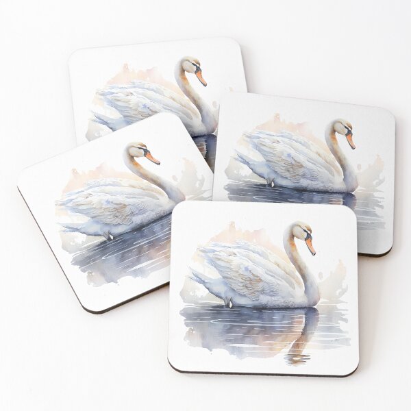 Item preview, Stunning Swan Watercolour Portrait designed and sold by Adios65.