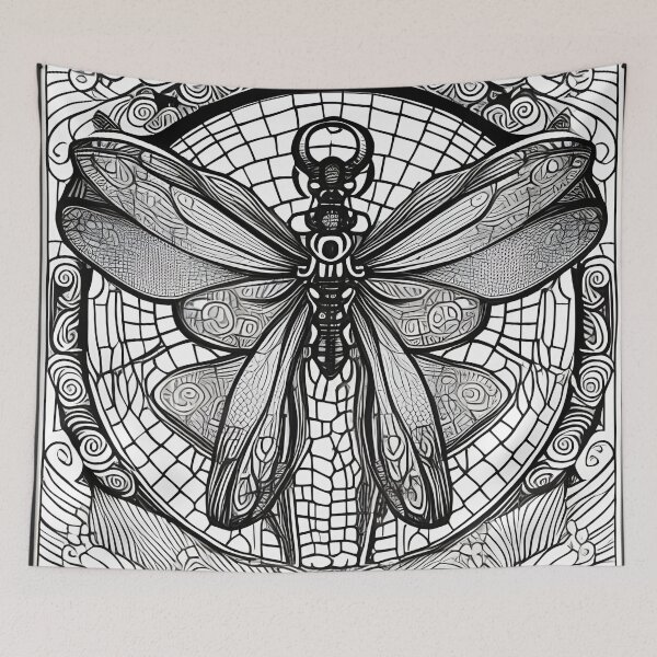 Item preview, B/W  Dragonfly designed and sold by Pjay McConnell.
