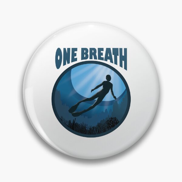 Item preview, One Breath Apnoe Freedive - The Ocean Is Calling designed and sold by TheInkElephant.