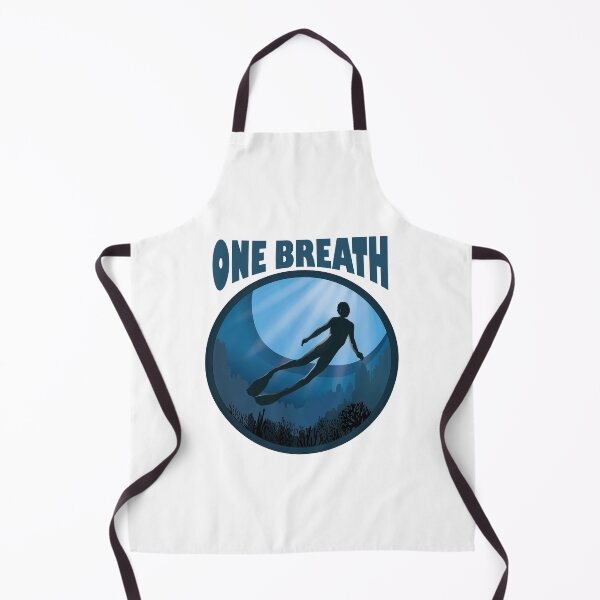 Item preview, One Breath Apnoe Freedive - The Ocean Is Calling designed and sold by TheInkElephant.