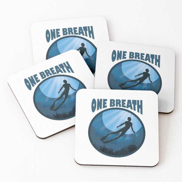 Item preview, One Breath Apnoe Freedive - The Ocean Is Calling designed and sold by TheInkElephant.