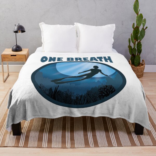 Item preview, One Breath Apnoe Freedive - The Ocean Is Calling designed and sold by TheInkElephant.