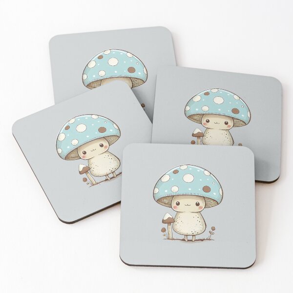 Item preview, cute kawaii colorful mushroom designed and sold by Quiki.
