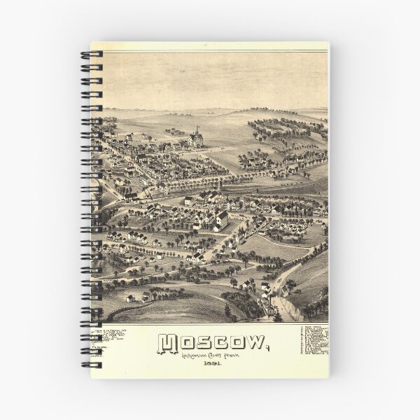 Item preview, Moscow, Pennsylvania (1891) designed and sold by allhistory.