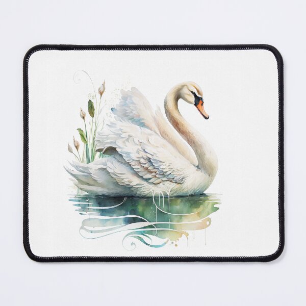 Item preview, Beautiful Swan Watercolour Portrait designed and sold by Adios65.