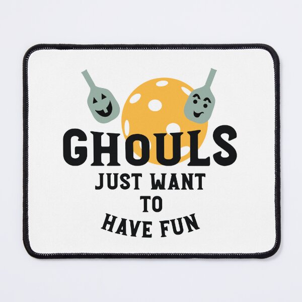Item preview, Halloween Pickleball Pun Ghouls Just Want to Have Fun designed and sold by whyitsme.