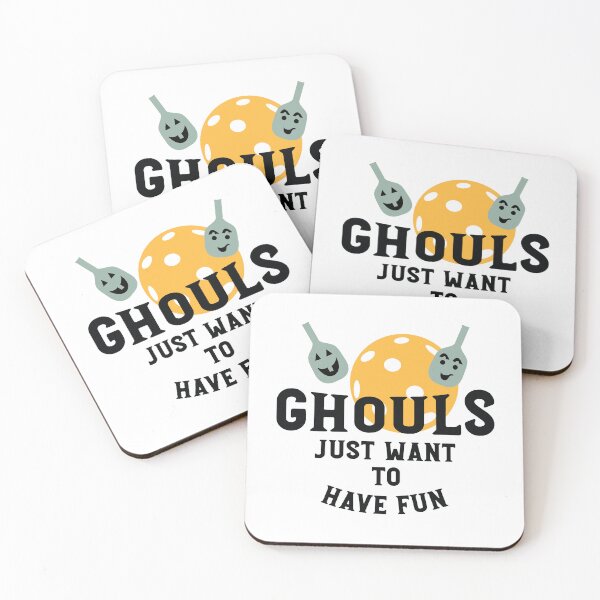 Item preview, Halloween Pickleball Pun Ghouls Just Want to Have Fun designed and sold by whyitsme.
