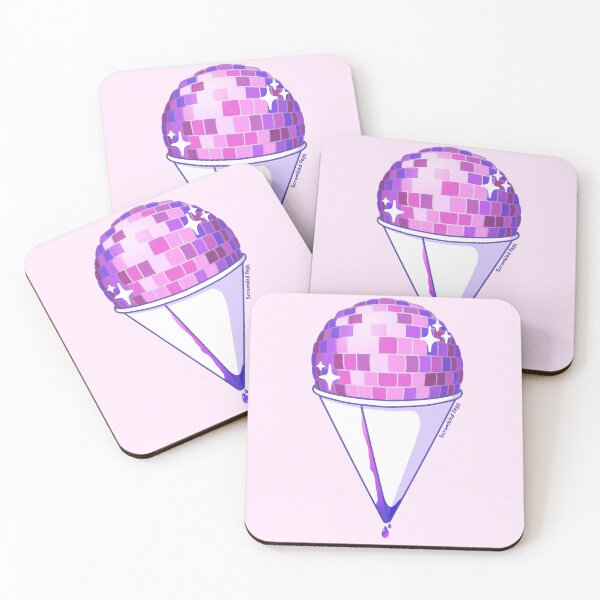 Item preview, Disco Ball Snow Cone Shaved Ice Pink designed and sold by scrambledpegs.