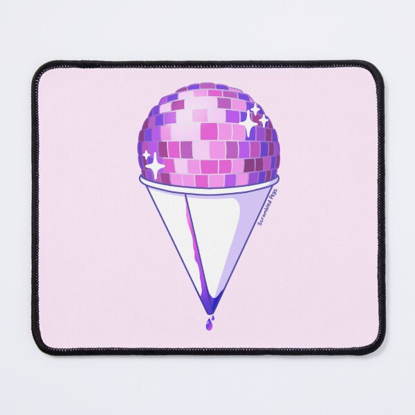 Item preview, Disco Ball Snow Cone Shaved Ice Pink designed and sold by scrambledpegs.