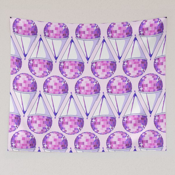 Item preview, Disco Ball Snow Cone Shaved Ice Pink designed and sold by scrambledpegs.