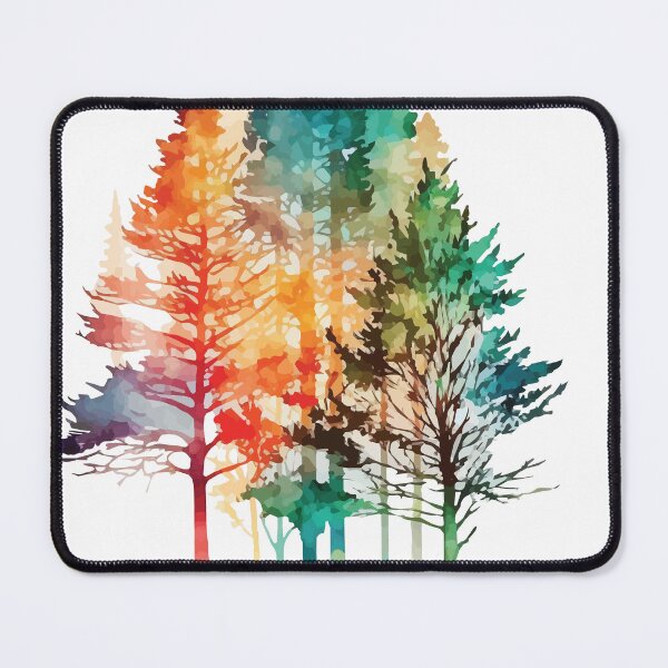 Item preview, Trees in Vibrant Colors - Watercolor Trees and Leaves designed and sold by GVRDesign.