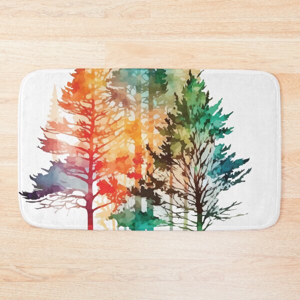 Item preview, Trees in Vibrant Colors - Watercolor Trees and Leaves designed and sold by GVRDesign.