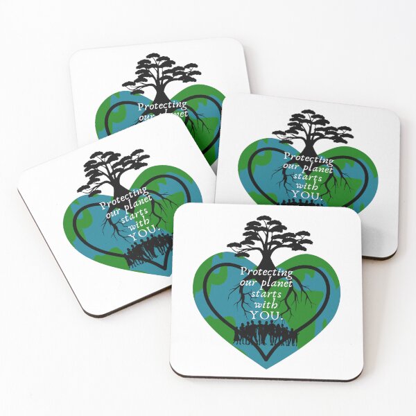 Item preview, Protecting Our Planet Starts with YOU Heart Shaped Earth designed and sold by CarleLS.