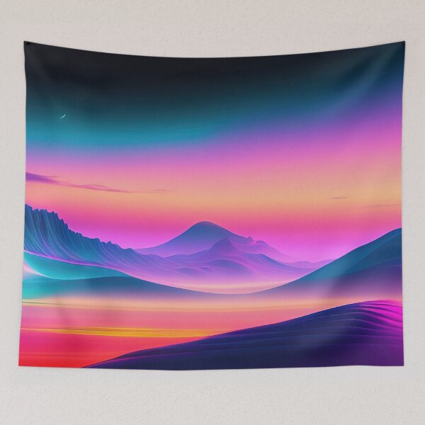 Item preview, Cosmic Haze: A Vaporwave Exploration of Pastel Tones and Surreal Scenery designed and sold by Mullet Monkey.