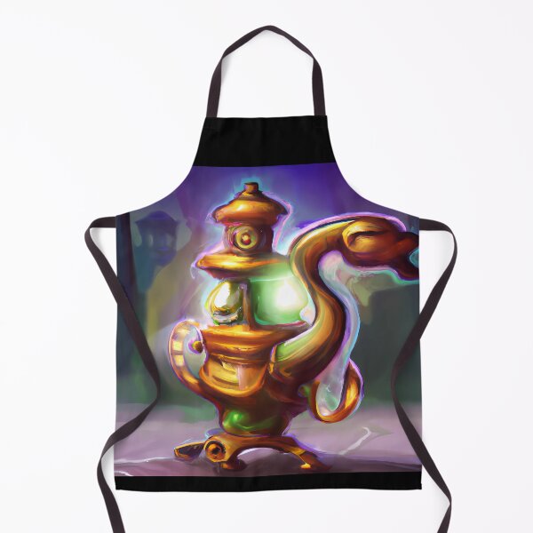 Item preview, Lamp Genie In Cyberpunk Universe designed and sold by KalipsoArt.