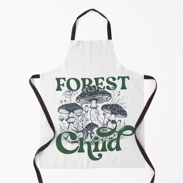 Item preview, Forest child, wild and free, foraging, mushrooms, toadstools, retro font designed and sold by AmandaGreenwood.