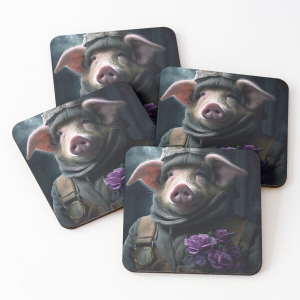 Item preview, Anthropomorphic Piglet - Character Portrait designed and sold by CreationP.