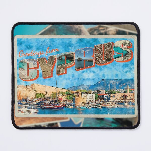 Item preview, Greetings from Cyprus Vintage style retro souvenir designed and sold by DeveloperProp0.