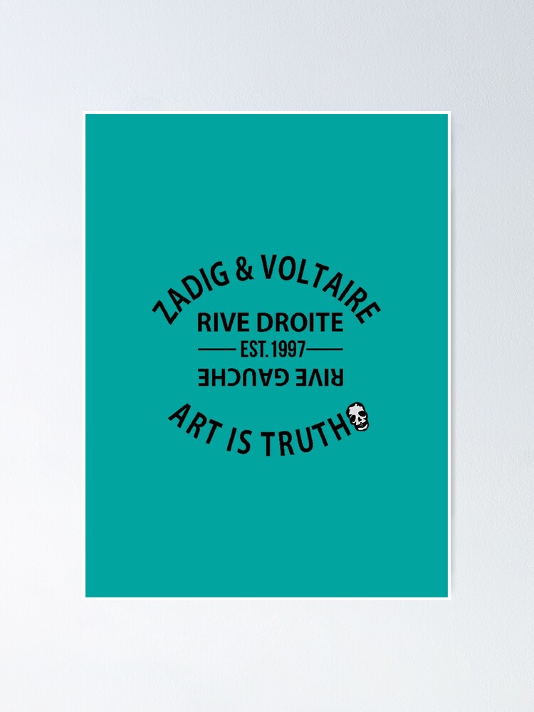 Colorful Zadig Et Voltaire Quotes With Wing Poster for Sale by