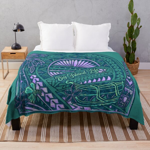 Item preview, Big Island Outrigger Canoe Teal Tribal Tee Shirt designed and sold by sunnthreads.