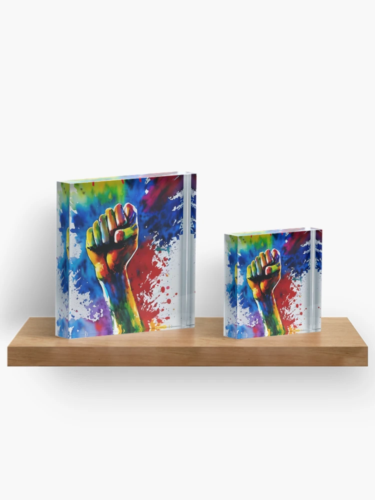 Thumbnail 3 of 5, Acrylic Block, Human Rights Day designed and sold by InStickers.