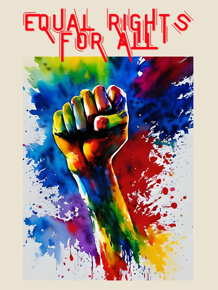Thumbnail 4 of 4, Relaxed T-Shirt, Human Rights Day designed and sold by InStickers.