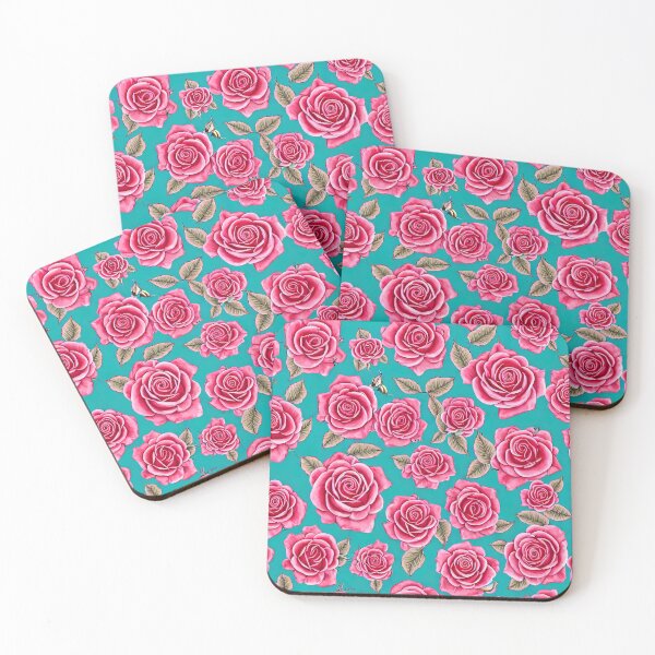 Item preview, Beautiful Rose Pattern - Spring / Summer Theme Throw Pillow  designed and sold by Sowari-Pillows.