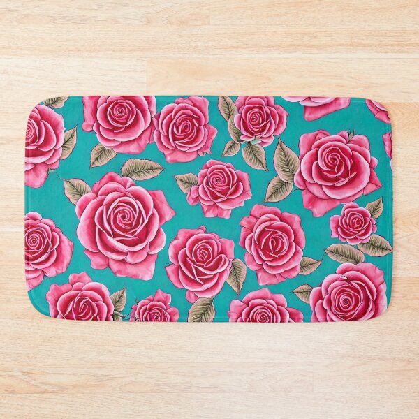 Item preview, Beautiful Rose Pattern - Spring / Summer Theme Throw Pillow  designed and sold by Sowari-Pillows.