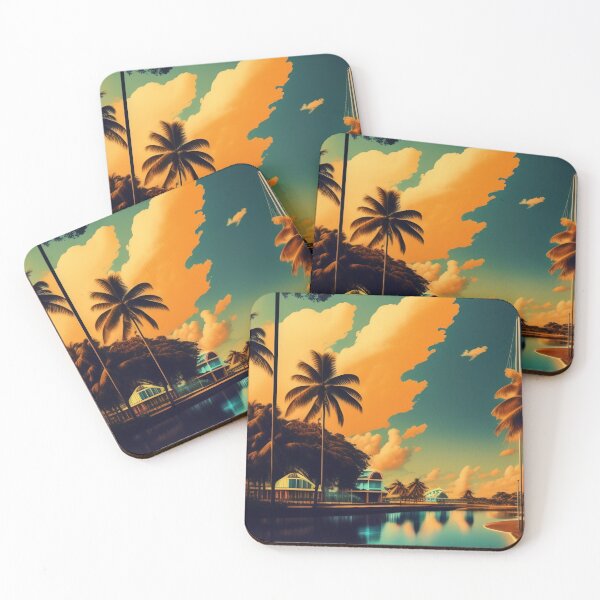 Item preview, Tropical river retroposter designed and sold by willgreyy.