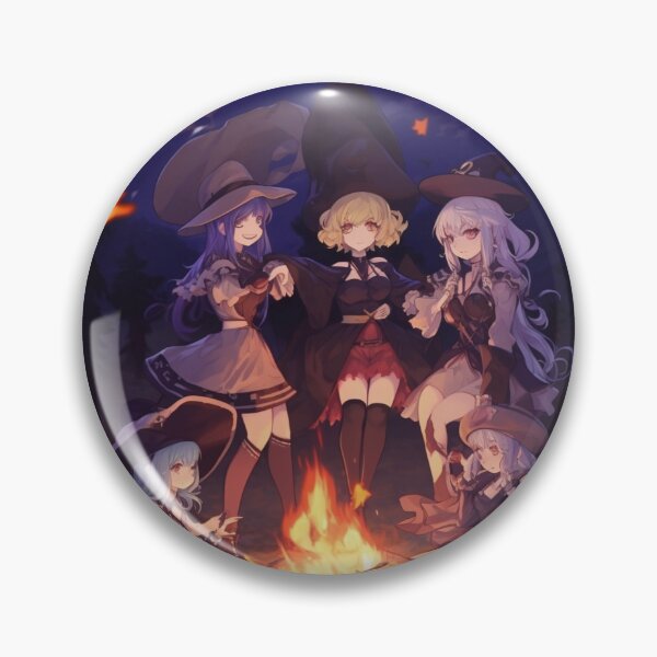 Item preview, Anime Witches at the Campfire Glowing Embers designed and sold by artbybrado.