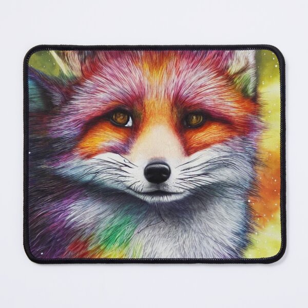 Item preview, Rainbow Fox designed and sold by Getsomecakes ⭐⭐⭐⭐⭐.