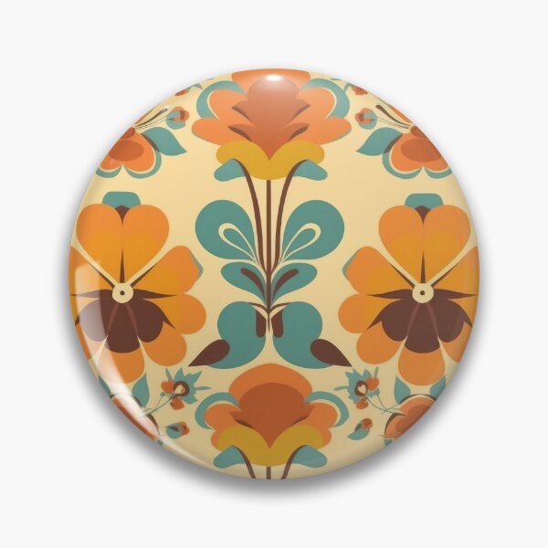 Item preview, Retro flower pattern designed and sold by frogg136.