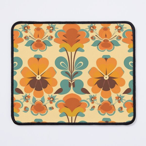 Item preview, Retro flower pattern designed and sold by frogg136.