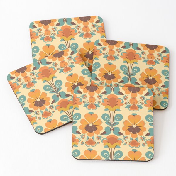 Item preview, Retro flower pattern designed and sold by frogg136.