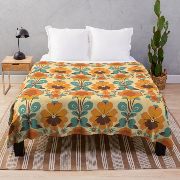 Item preview, Retro flower pattern designed and sold by frogg136.