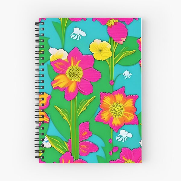 Aperçu de l'œuvre Motif de fleurs lumineuses créée et vendue par StrepckPatterns.